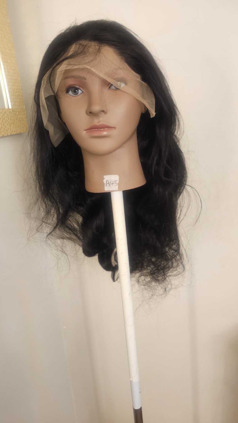 High Quality natural 24 ” straight 100% Virgin Human Hair Lace closure Wig.