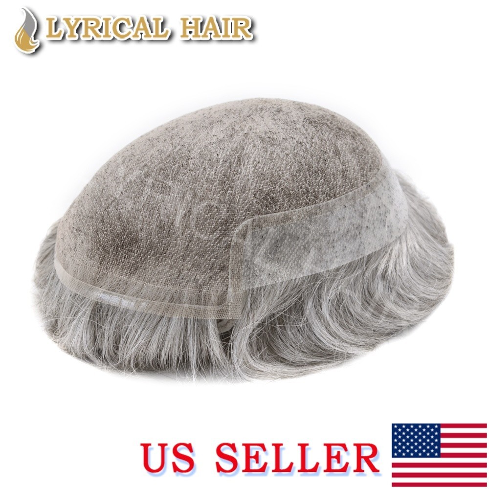 Lyrical Hair Lace Front Mens Toupee Natural Hairline Human Hair Hairpiece System
