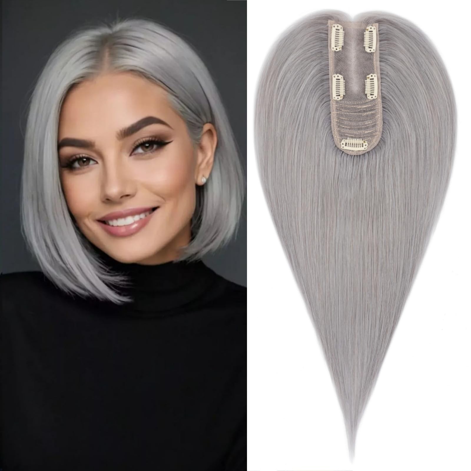 Rich Choices Hair Toppers for Women Real Human Hair 100% Human Remy Toppers f…