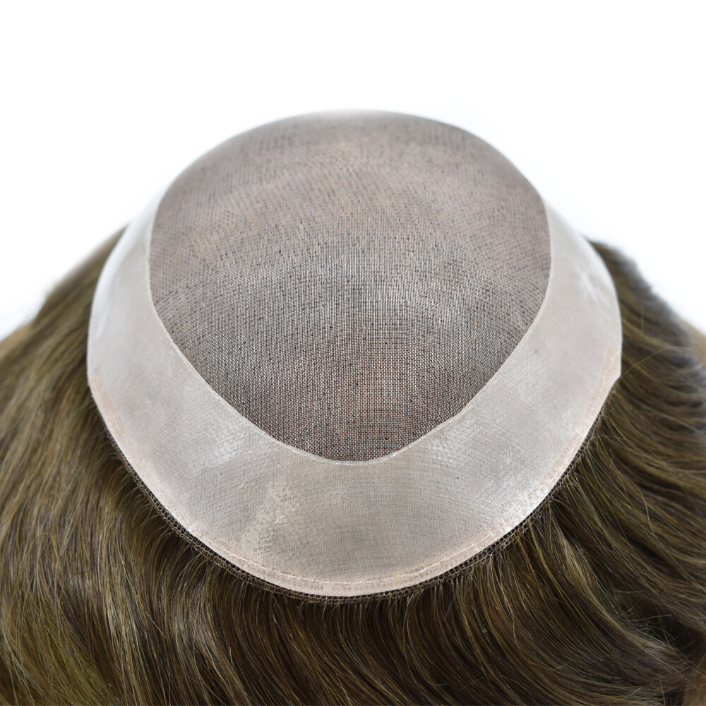 Mens Hair Replacemement System Mens Toupee Human Hairpiece Wig Hair System Men