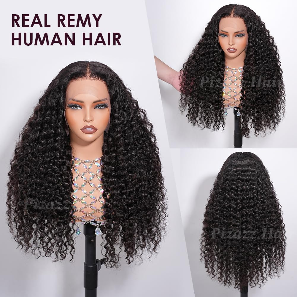 13X4 HD Transparent Lace Front Wigs Human Hair Pre Plucked Bleached Knots with B