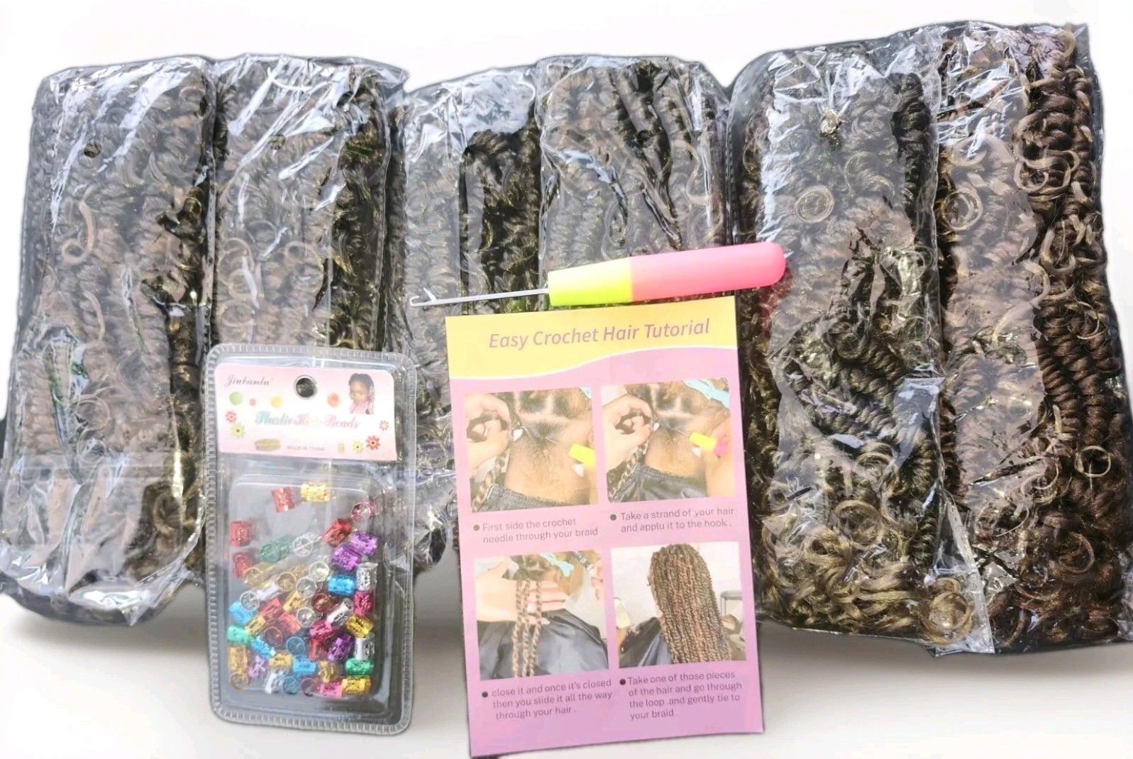 Pretwisted Passion Twist Hair with Curly ends T27 – 18in – 72 Roots – PreLooped