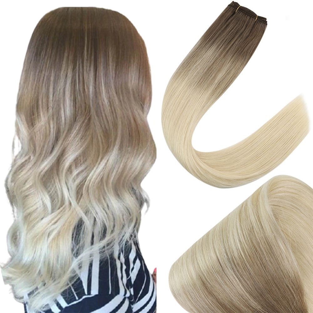 Sunny Hair WEFT 18in Light Brown Balayage Blonde Extensions HW_BA8A-60_100G4