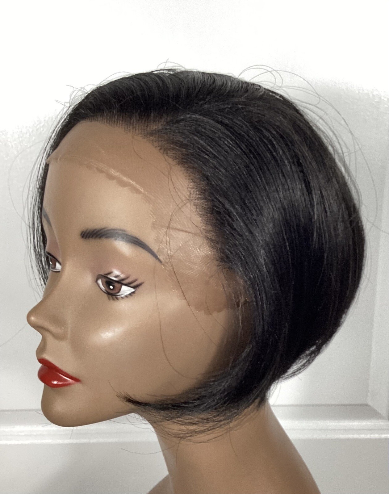 Jazz Wave Lace Front Wig Short LCS 130 Bob Black Tangle Free Synthetic EUC O-4