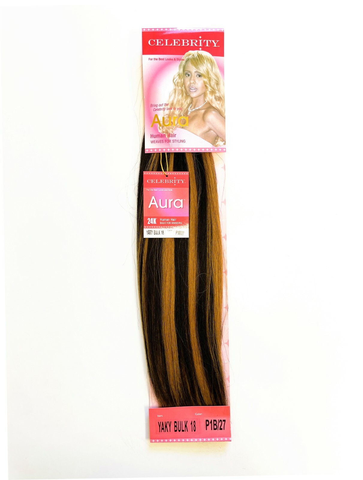 Blended Human Hair Yaki Bulk Straight for Braiding 16-20”(32 Colors)