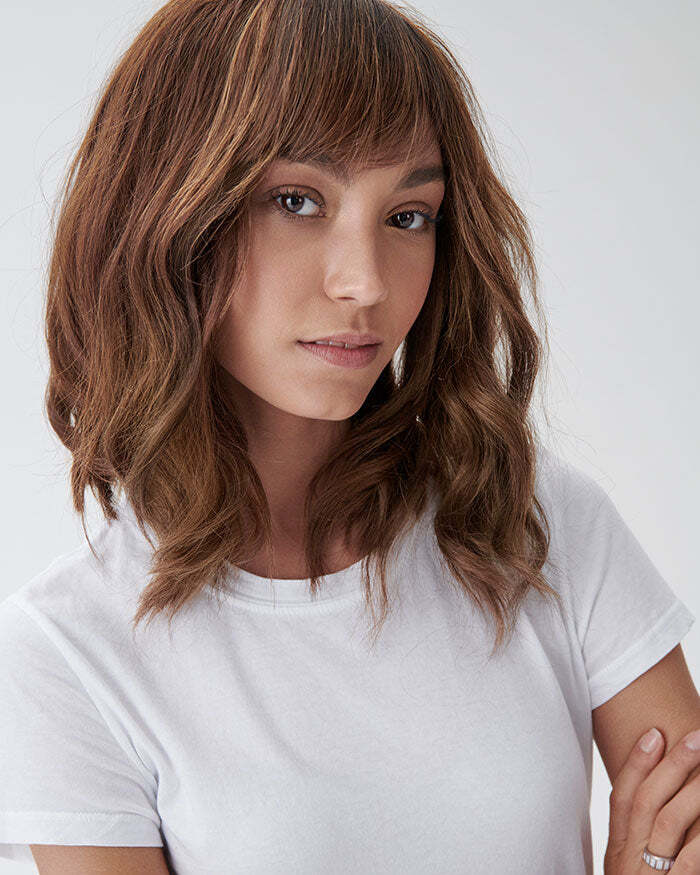 STYLD by Ken Paves [NEW] SAO PAULO Human Hair Fringe Bangs ClipIn Hair Extension