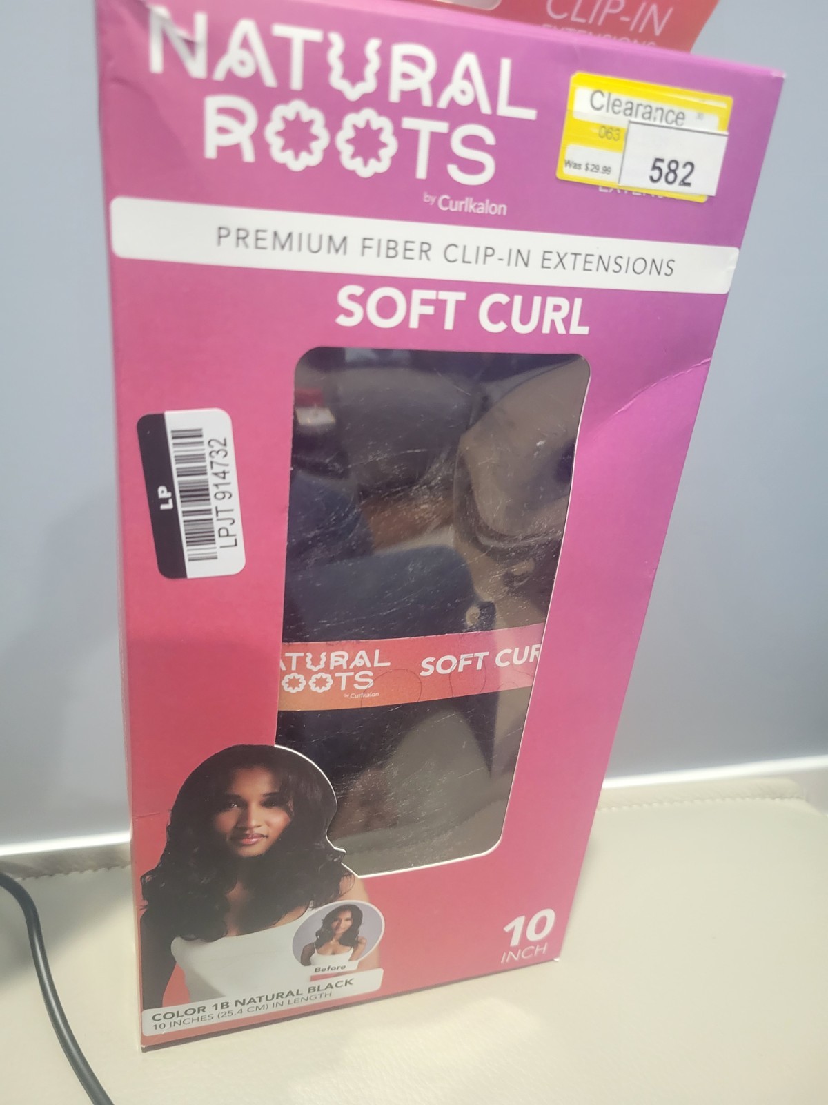 Natural Roots Curlkalon Soft Curl Clip-In Extensions 10″ Natural Black 9pc Black