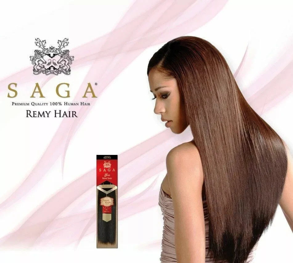 SAGA GOLD YAKY 100% HUMAN REMY HAIR 10″-18″ **FREE SHIPPING**