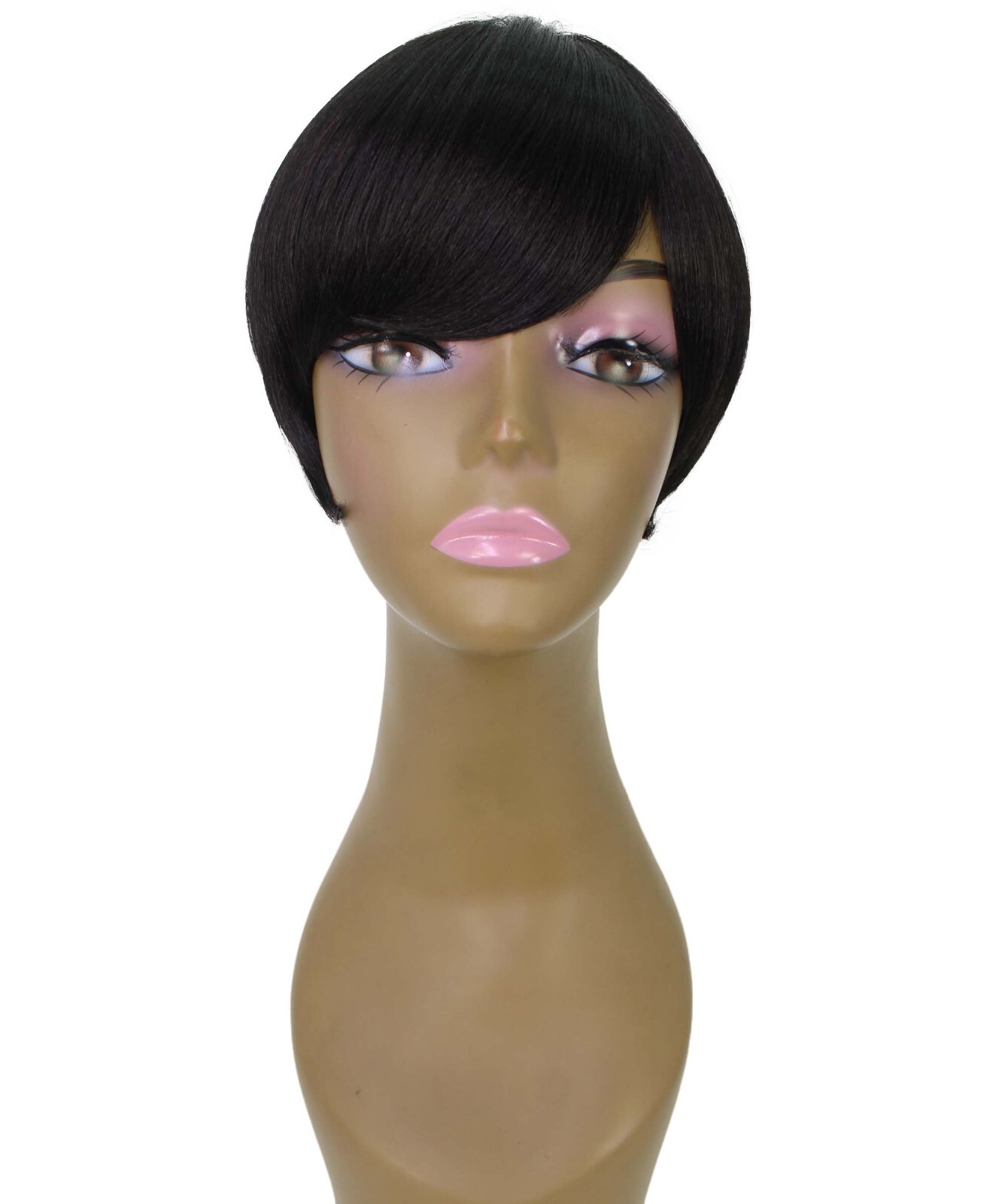 LUXLUXE Trinity Straight Bob 9 in Long Full No Lace Wig, Multiple Colors,BF-0008