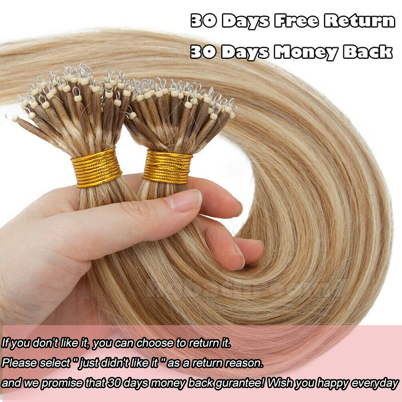 CLEARANCE Nano-Ring Tip Remy Human Hair Links Rings Loop Extensions 1g Bead L002