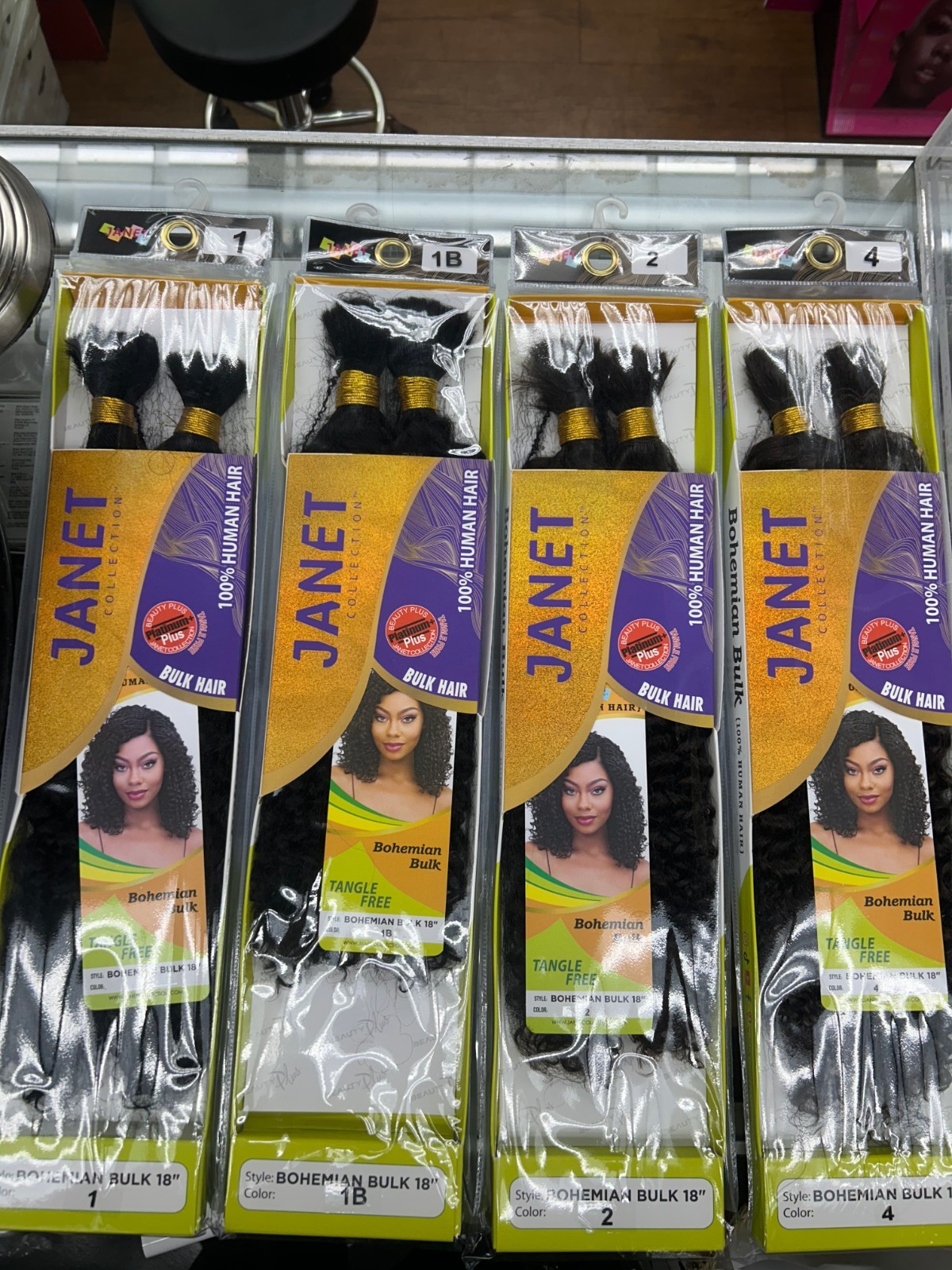 JANET COLLECTION – BOHEMIAN Bulk 100% Human Hair Braid 18″ 24″ FREE SHIPPING
