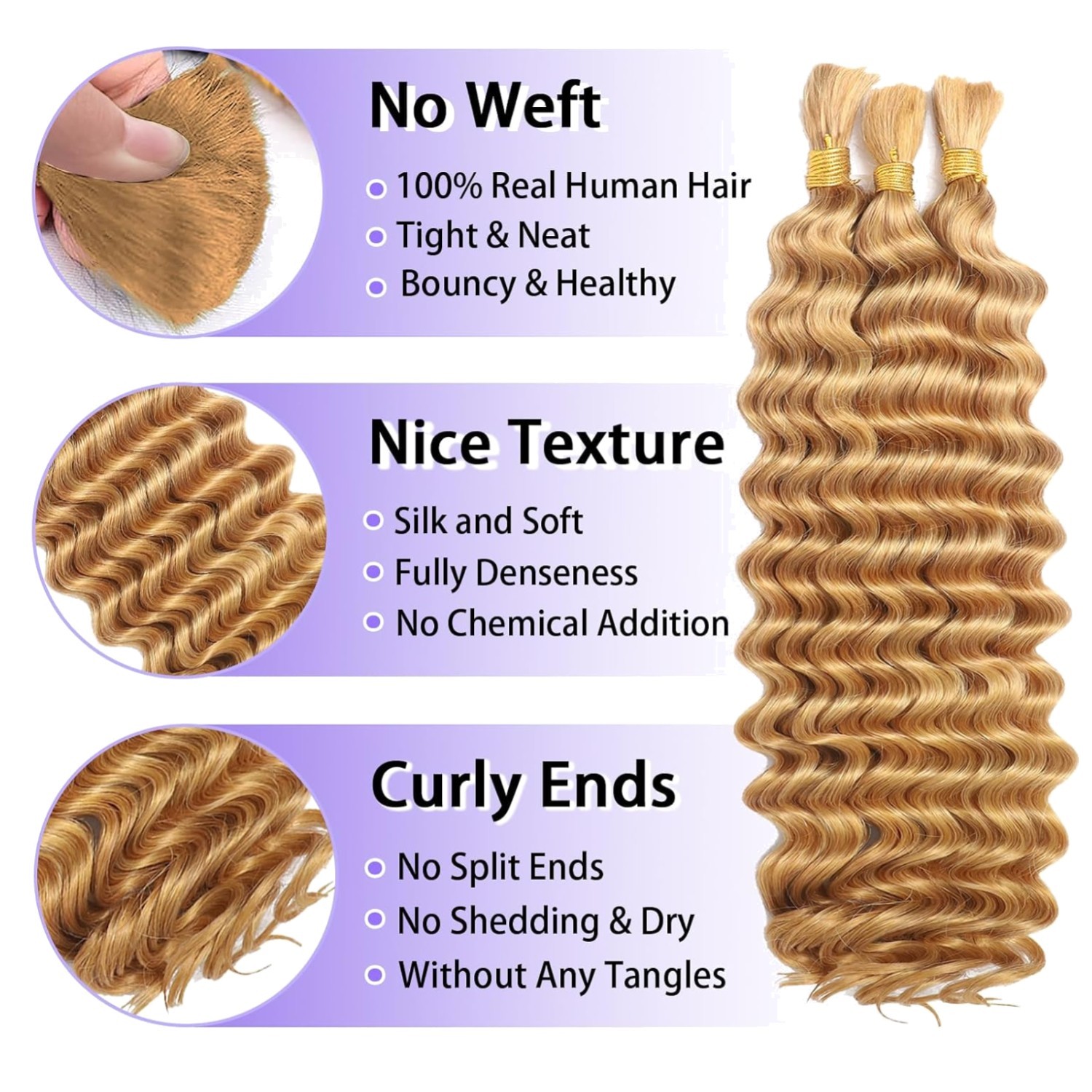 Human Braiding Hair for Boho Braids Human Hair 110