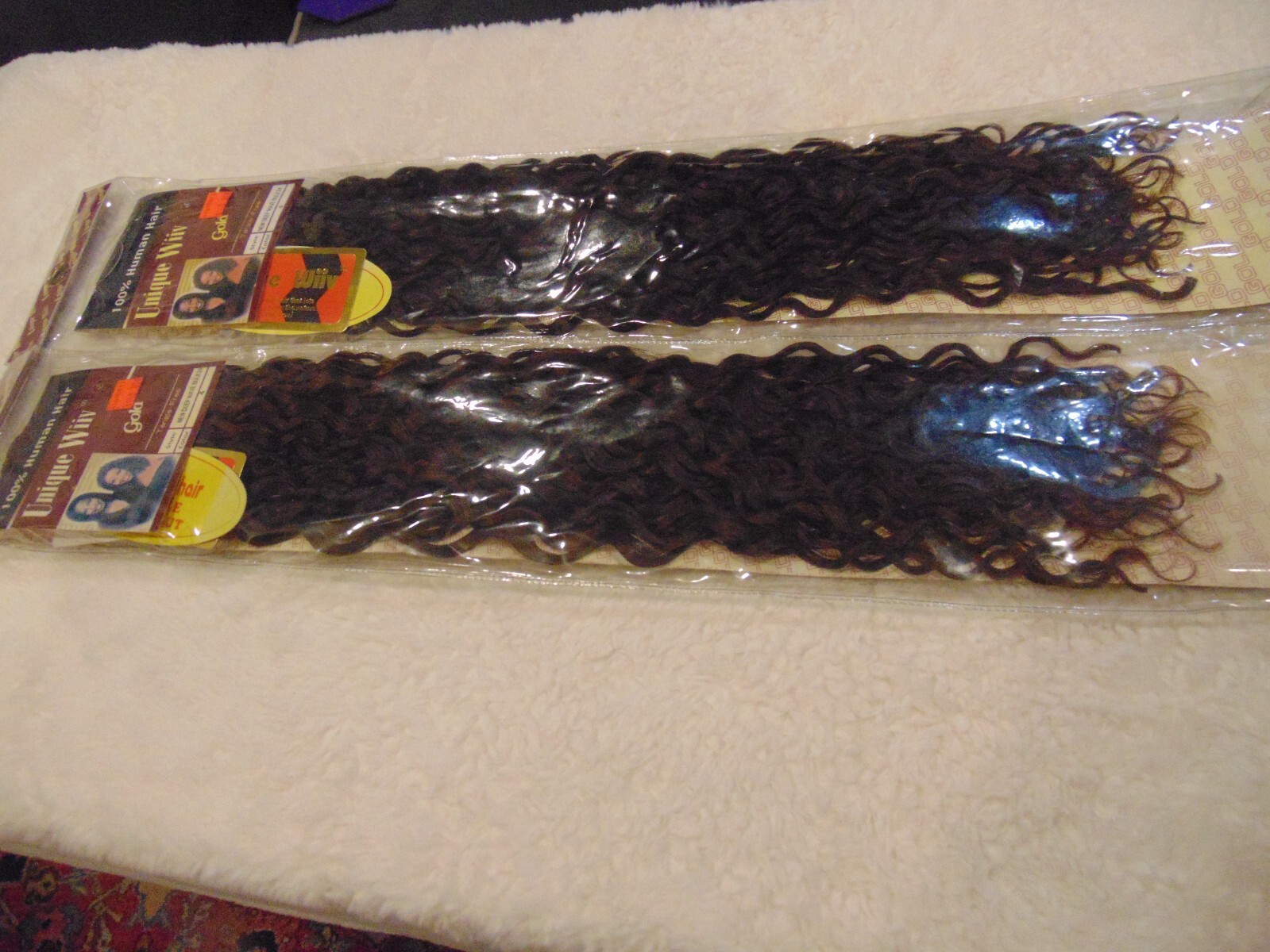 2 Pack Unique Wiiv 100% Human Hair New Deep Wave Bulk 24″ Color 4 ( 4 Bundles)
