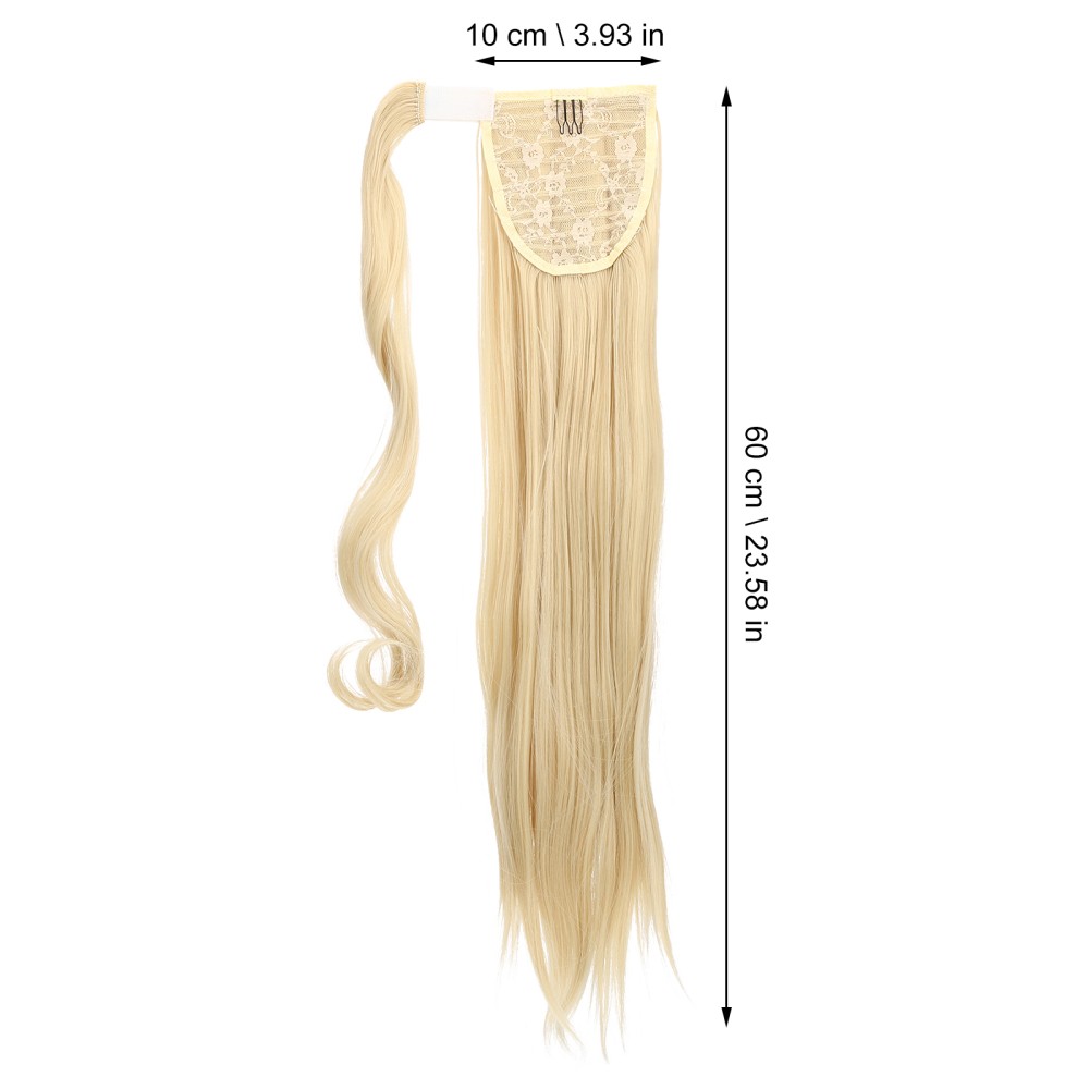 High Temperature Fiber Long Straight Ponytail Hair Extensions