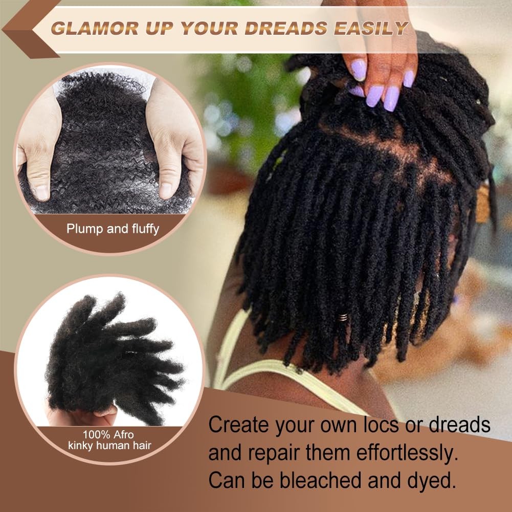100% Human Hair Afro Kinky Bulk Hair Extensions Dreadlocks Hair Kinky Curly