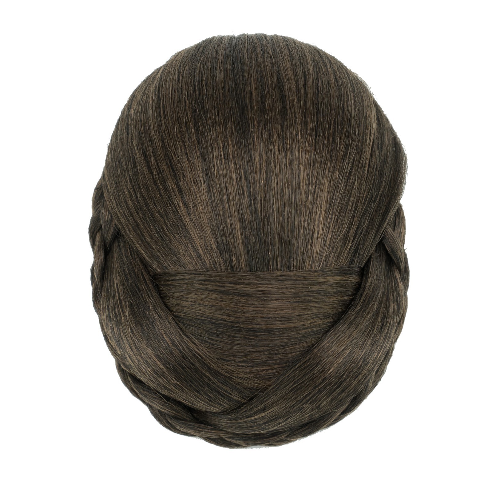 Elegant Braided Bun Chignons for Women Girls Clip In Hair Piece Updo Cover Wigs