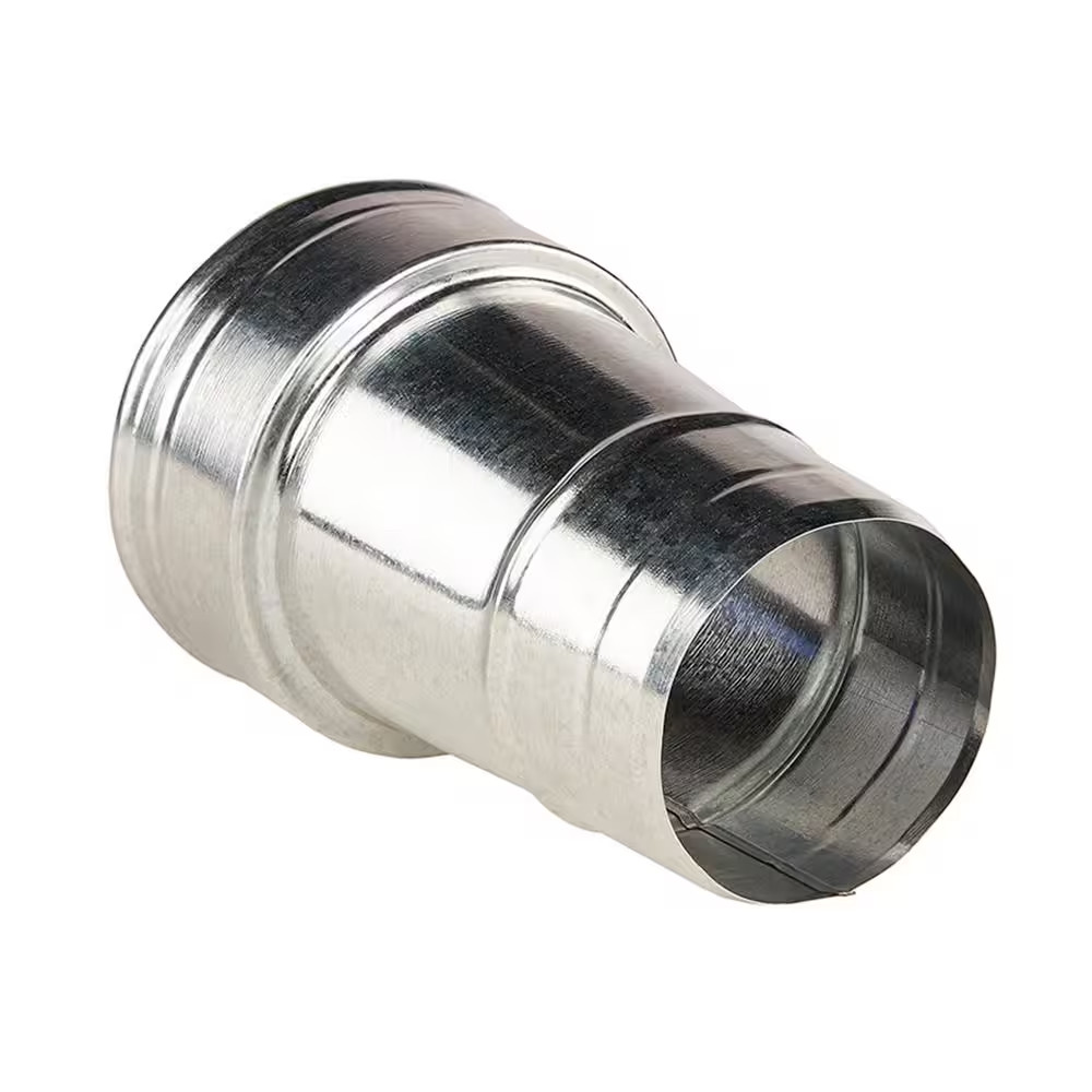 Master Flow Round Reducer 6 in to 5 in Galvanized Steel HVAC Duct Pipe Fitting