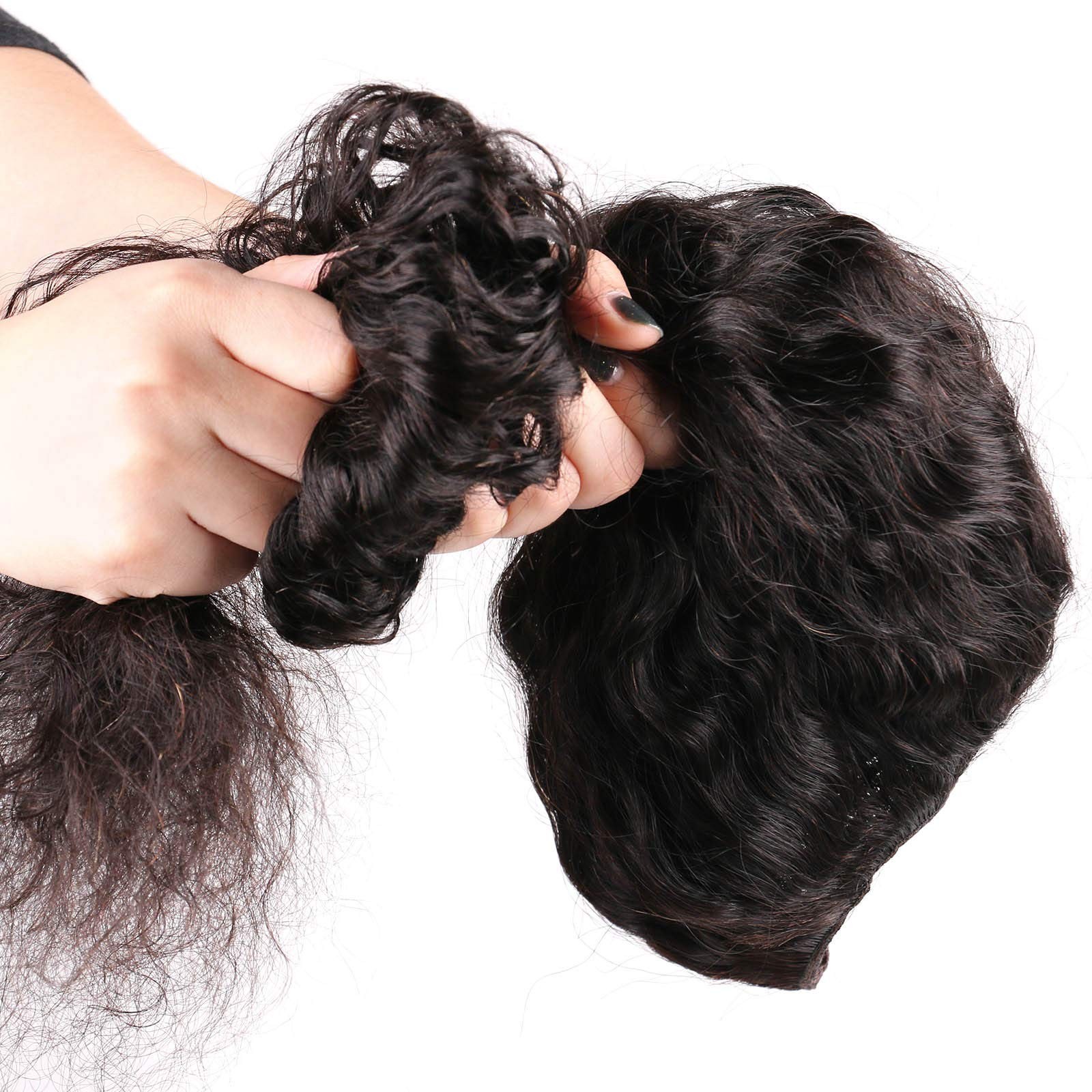 Huarisi Deep Wave Human Hair Wigs Glueless For Women U Part Wig Human Hair No