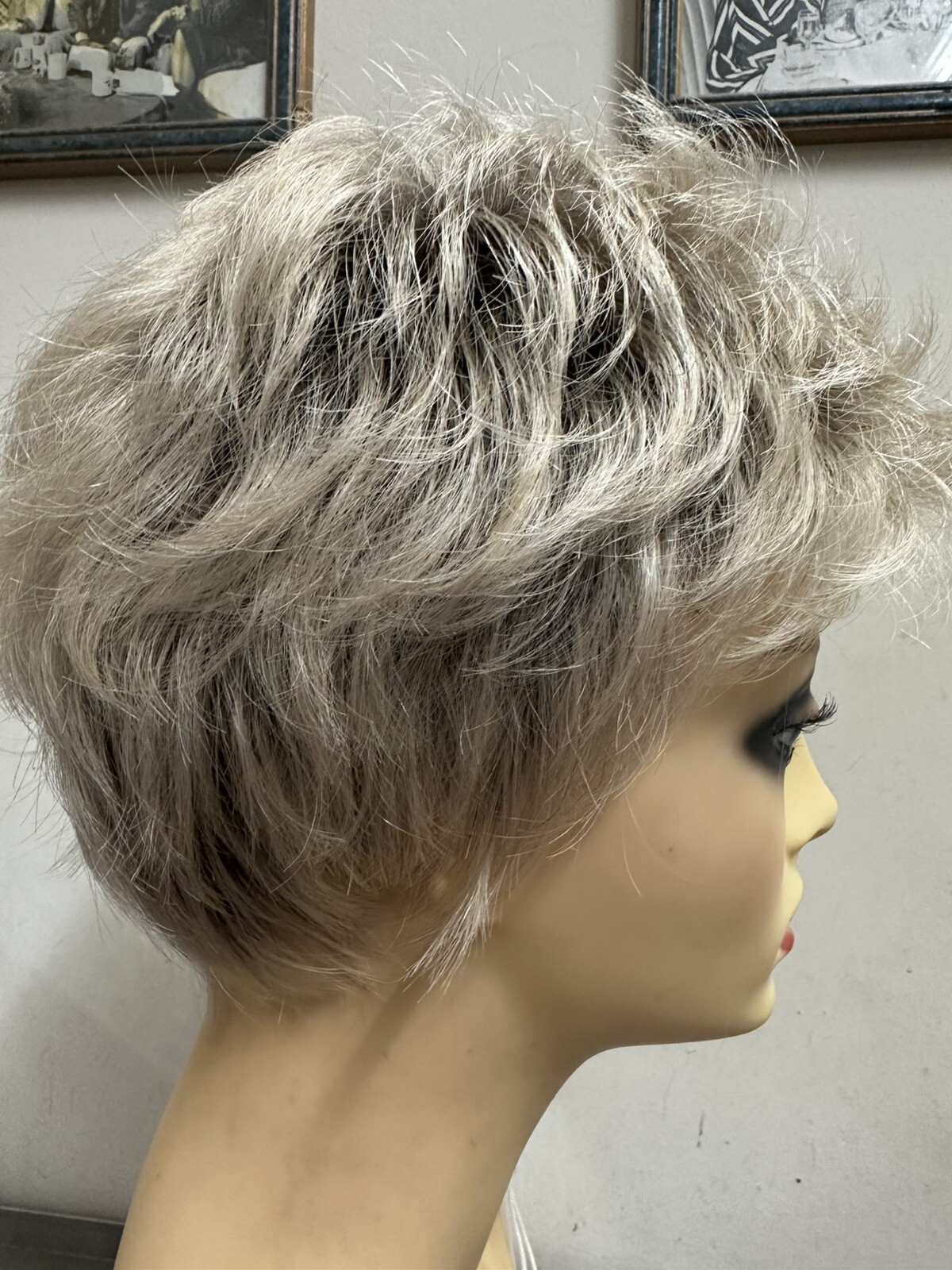 DREW-Noriko Wig $SALE CHAMPAGNE DARK ROOTS-Edgy Pixie Style 5*** LOWEST$$
