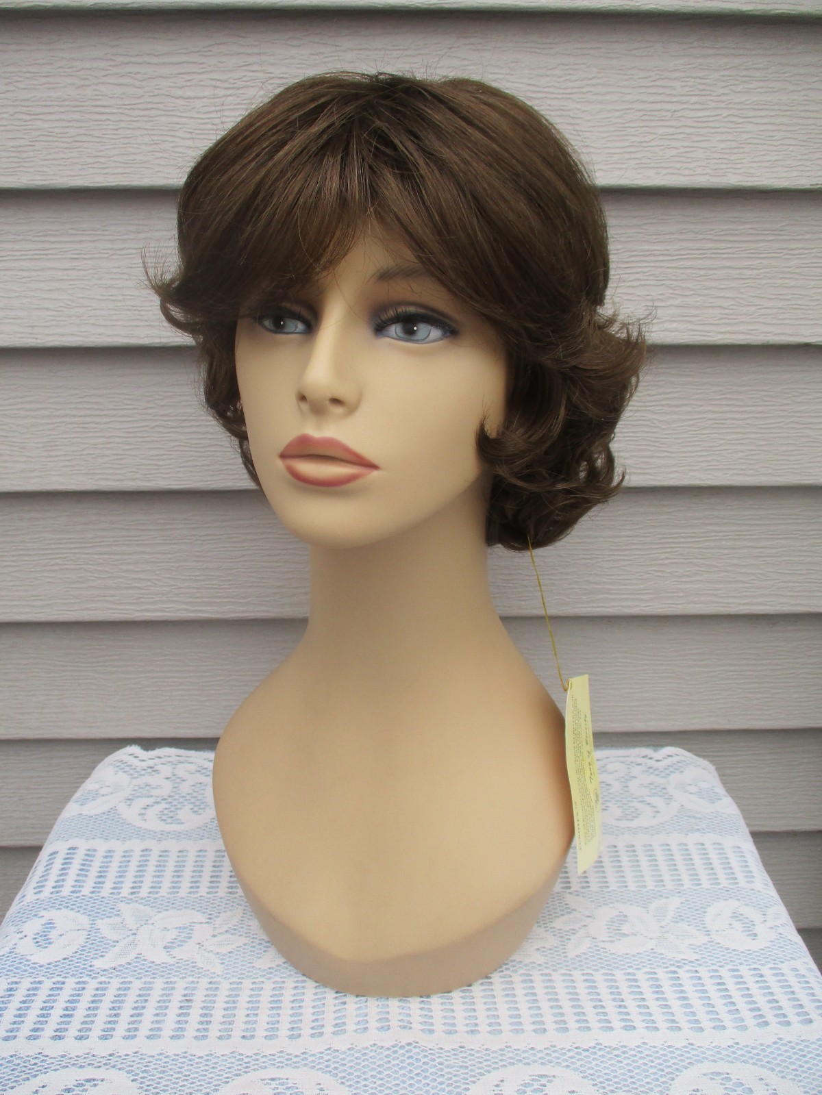 Tony of Beverly Wig JUDY Color #8 BROWN Elura Blend Synthetic Short Style UNWORN