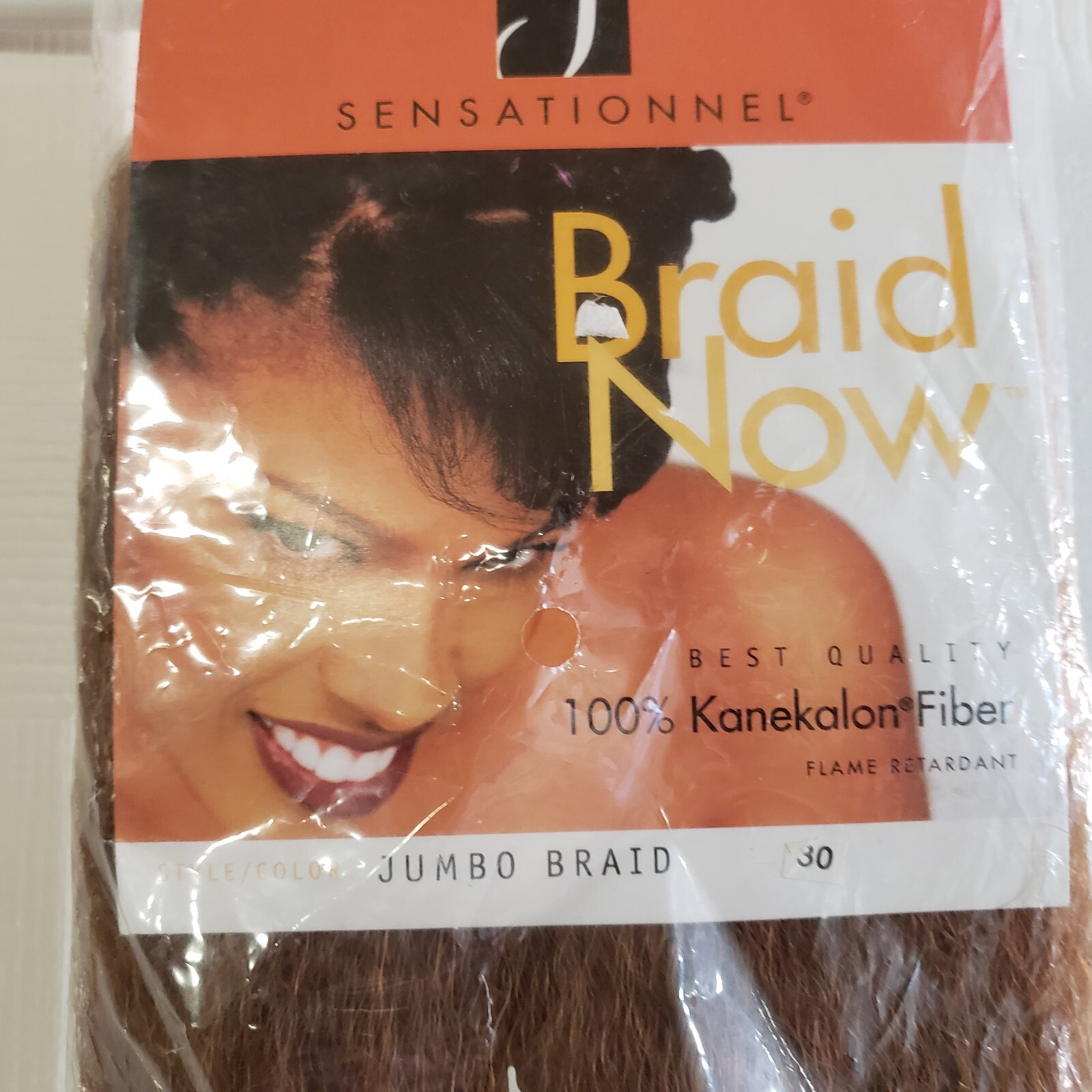 Sensationnel Jumbo Braid (lot of 2) 100% Kanekalon Fiber Colors 30 and M27/1B