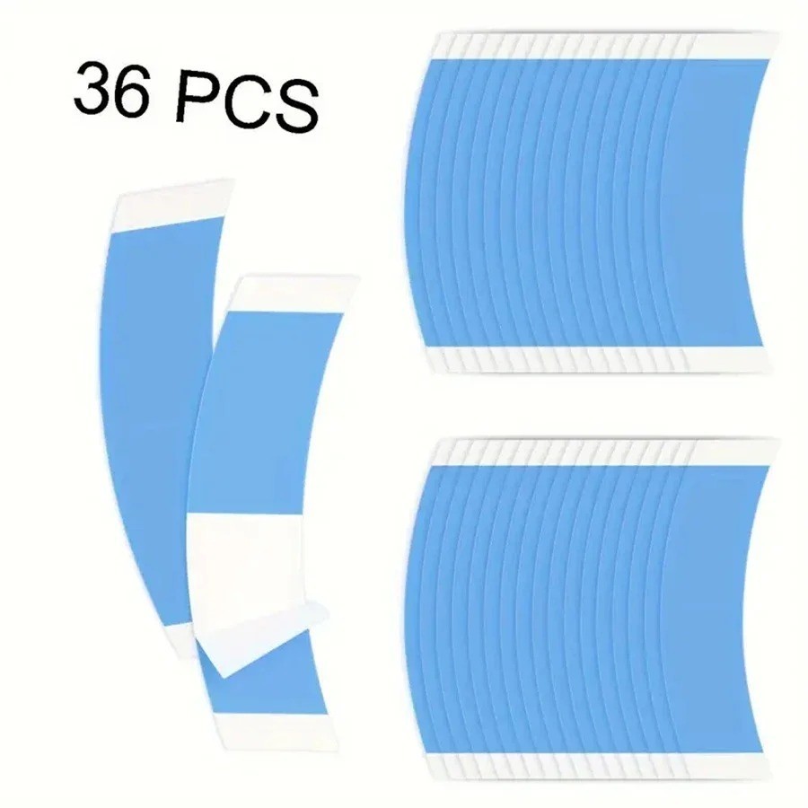 36 Pcs C Shape Tape for Wigs, Waterproof Double Sided Strong Adhesive Wig…