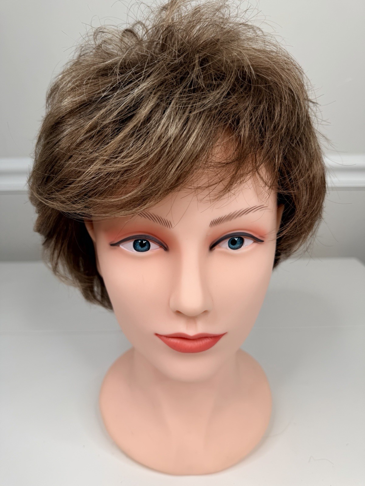 Gabor short cut Wig Average Cap brown highlights layered Women’s 48539 Flexlite