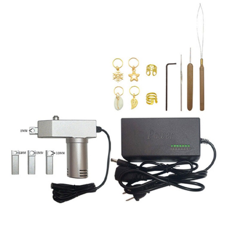 6/8/10MM Dreadlock Machine Crochet Braiding Electric Instant loc Machine