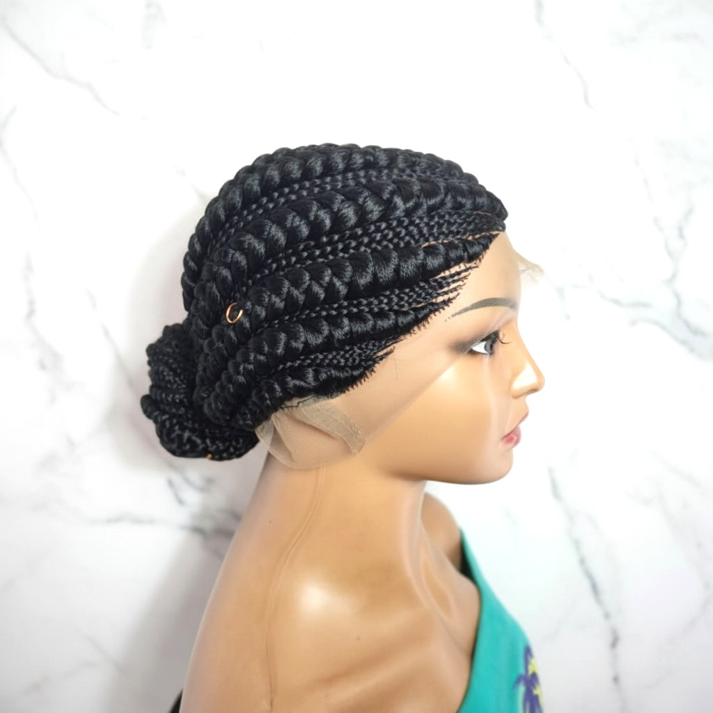 Braided Wig. Large Cornrow Braids. Full Lace Cap