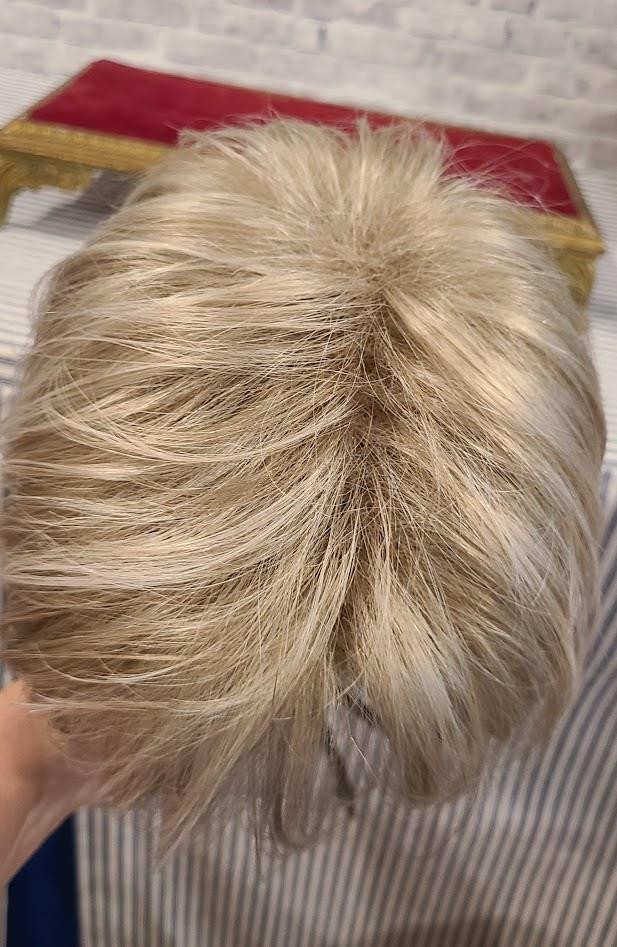 Jon Renau~ Highlighted Light Silvery Blonde Short Layers Wig ~ Super Cute