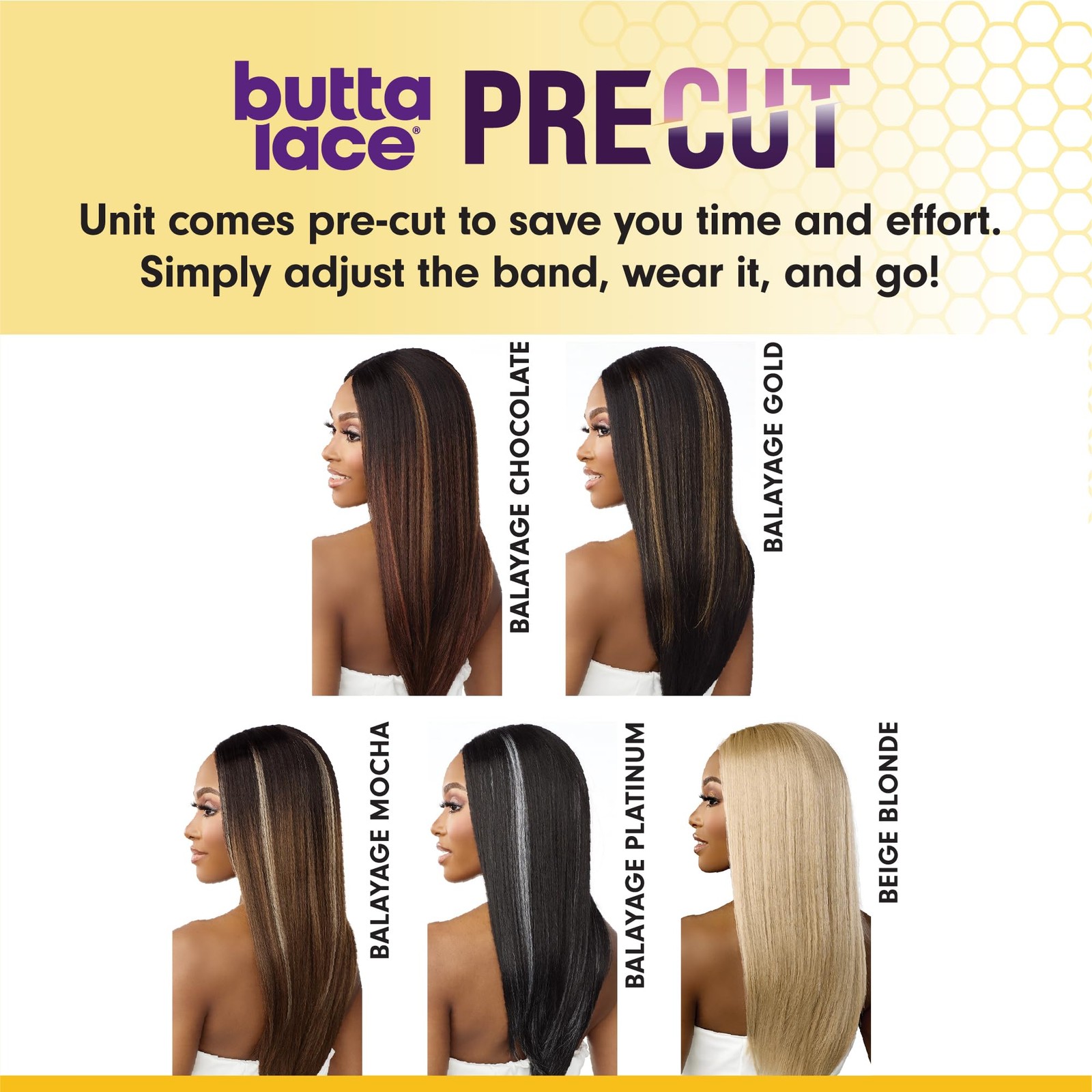 Sensationnel Butta Lace Precut Wigs – Unit 12 Glueless Extra Wide 5 Inch Deep Pa