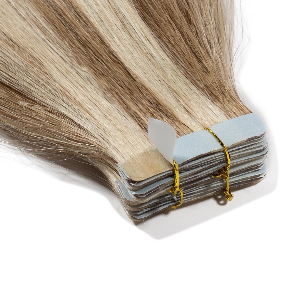 Invisible Seamless Tape In Hair Extensions Skin Weft 100% Remy Human Hair 40PCS