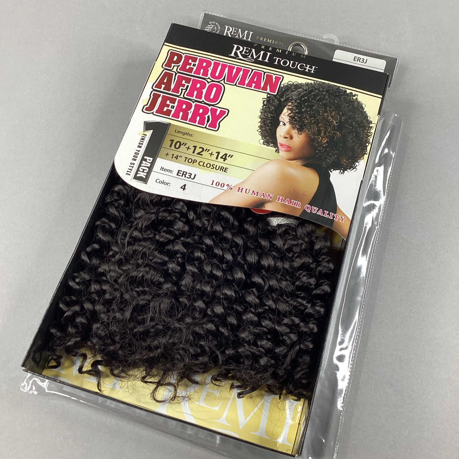 Afro Jerry #4 Dark Brown 10”- 14” All-in-One Premium Synthetic Hair Extensions