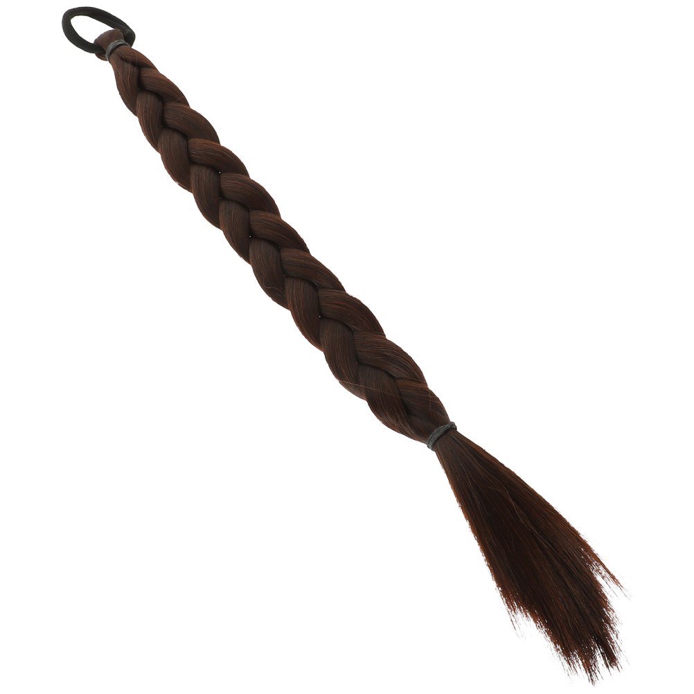 Synthetic Long Straight Hair Extensions Ponytail Braided Ponytail Extension
