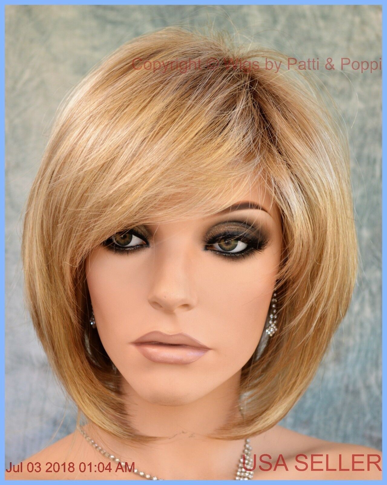 “CAMERON” RENE OF PARIS HI FASHION WIG Creamy Toffee R CLASSY BOB STYLE