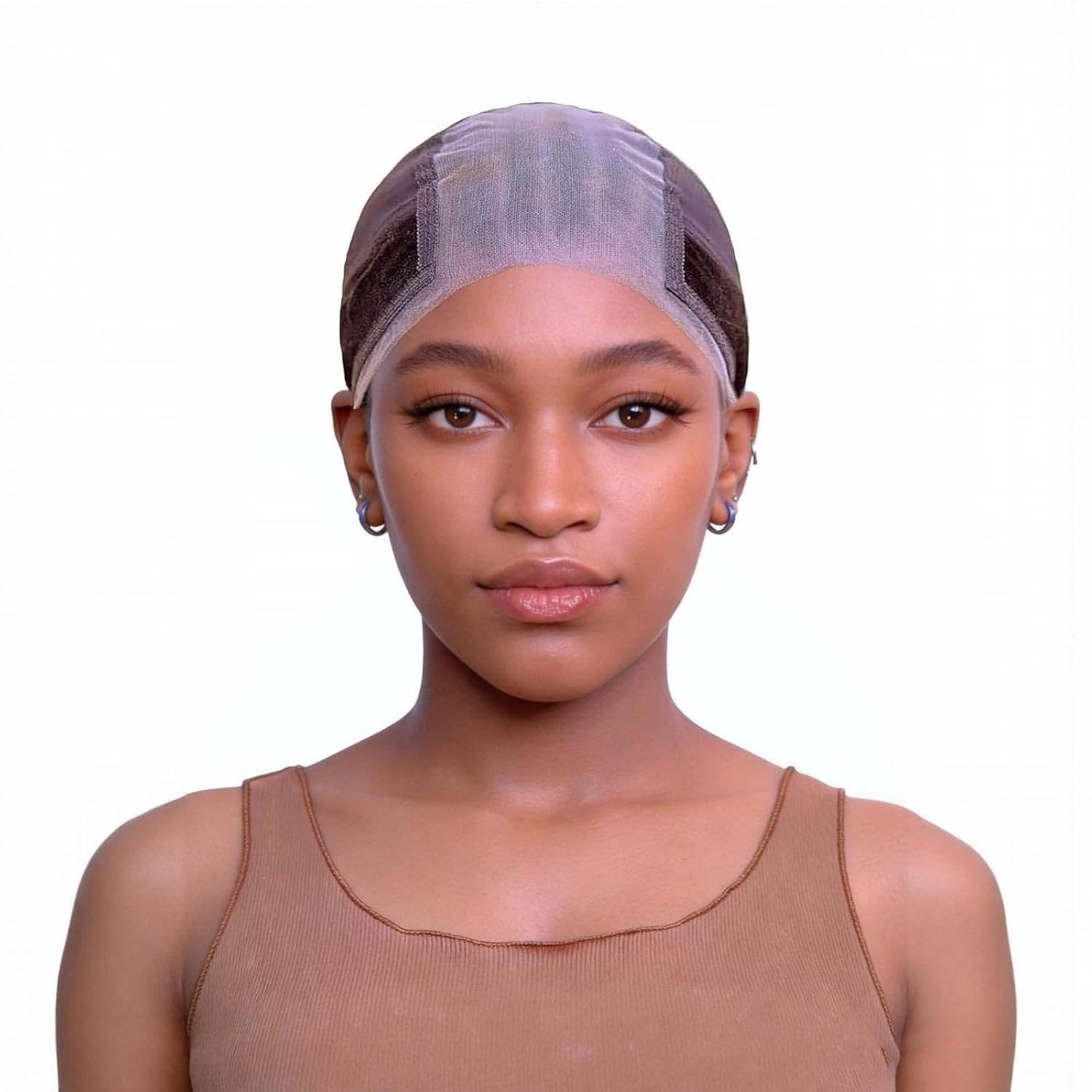 4×5 Transparent Lace Wig Grip Cap for Secure All-Day Wear – Medium Brown