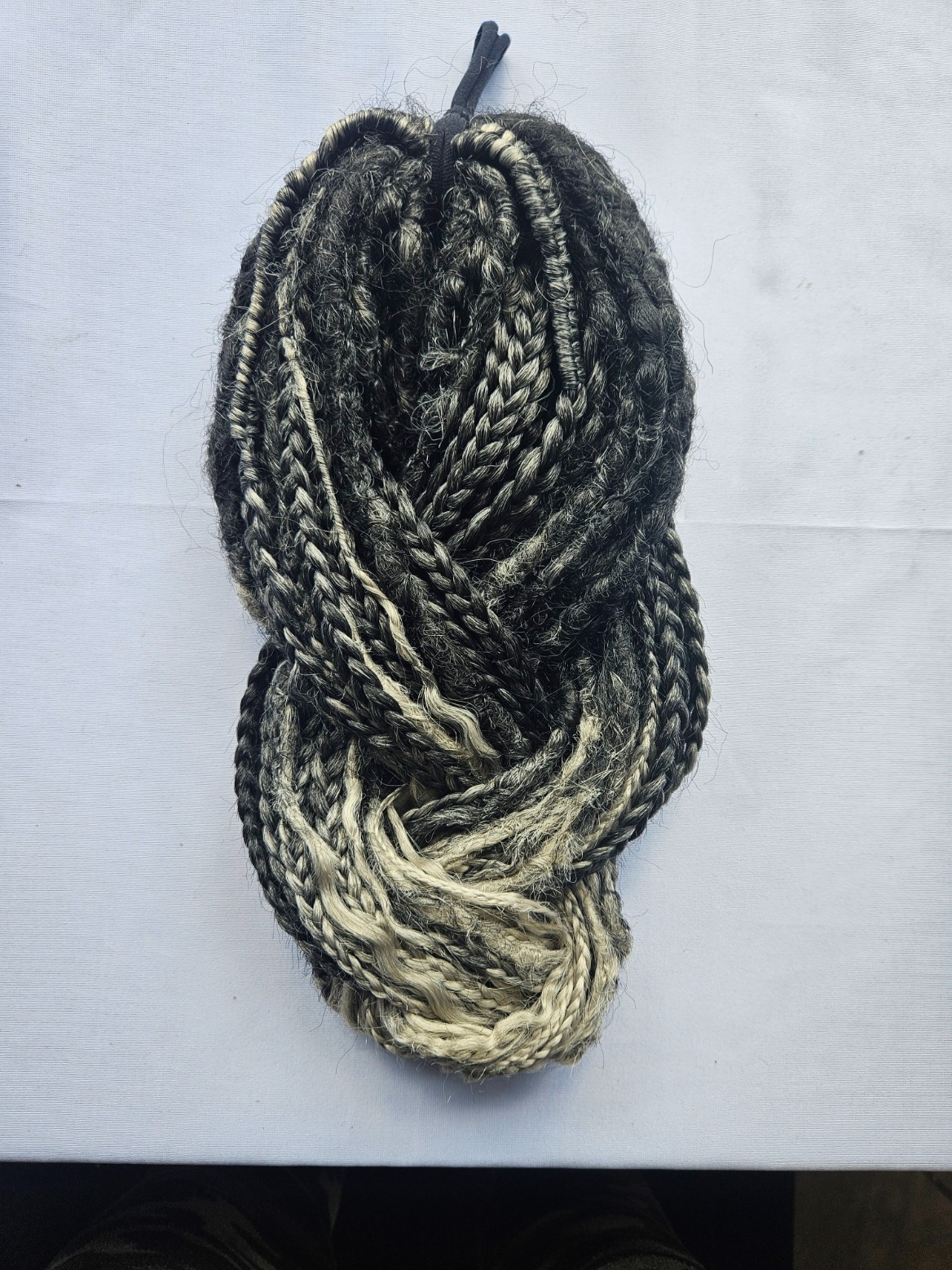 Handmade crochet double-end braids with a mixture of dreadlocks, 24 inches