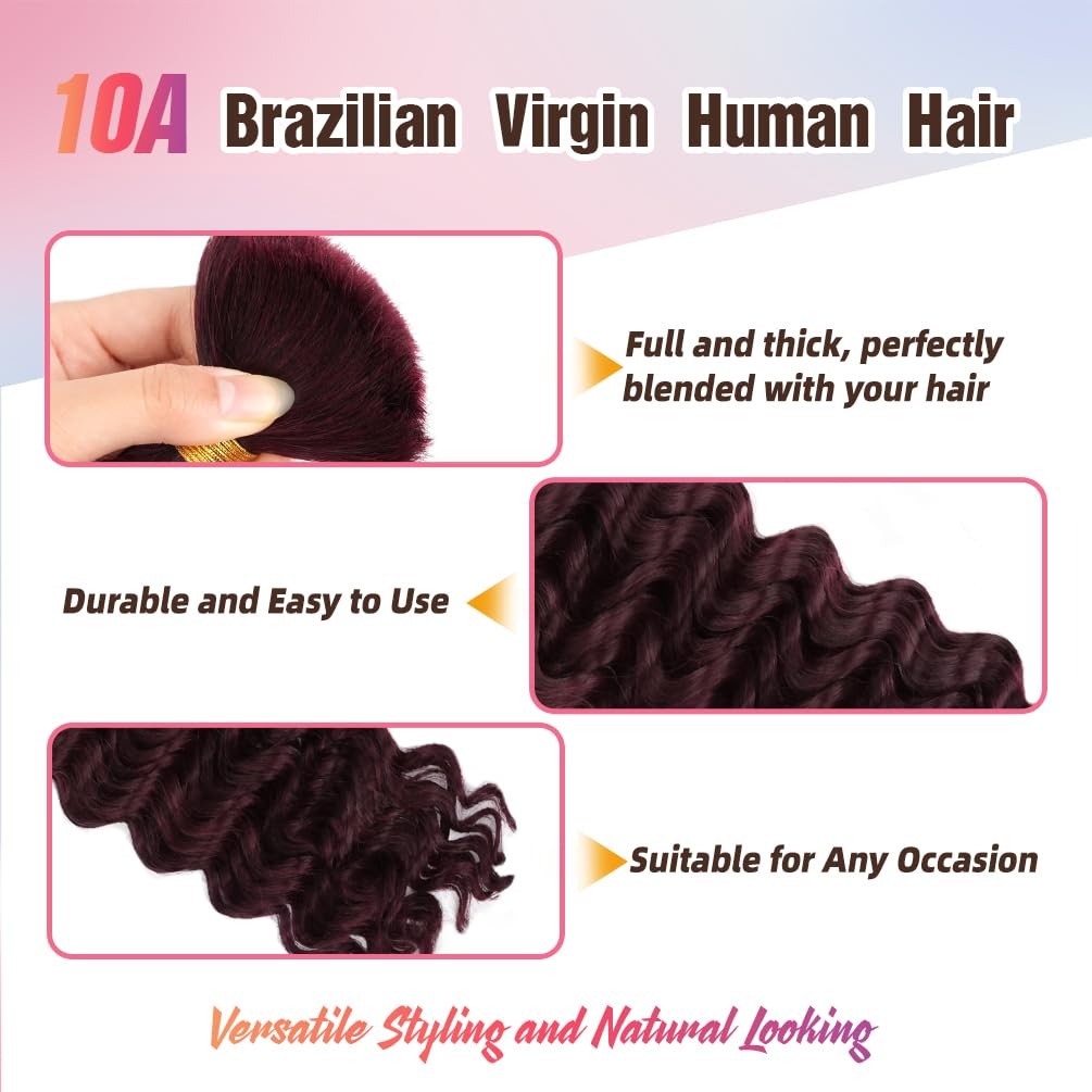 Magichouse Human Braiding Hair 1 Bundle 50G 16 Inch Boho Braids Human Hair 10A