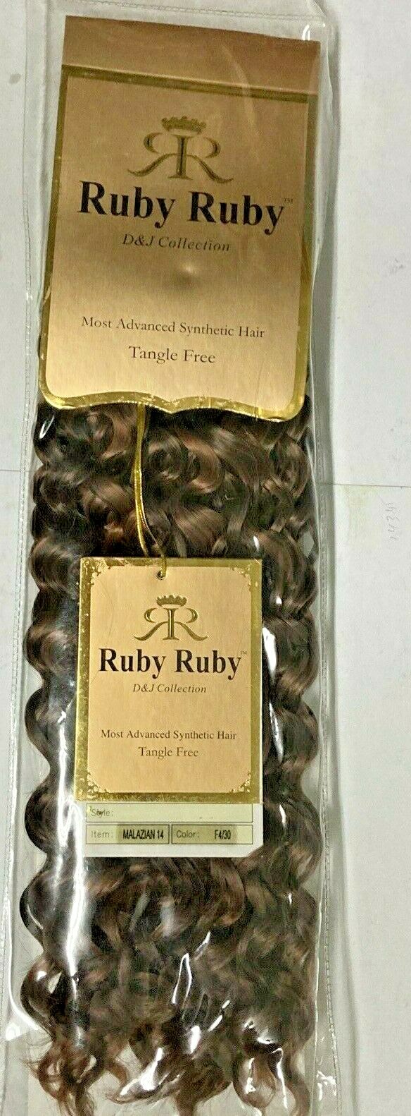 1 Pack Most Advanced Synthetic Wavy Hair Extensions Tangle Free 14″ Color F4/30