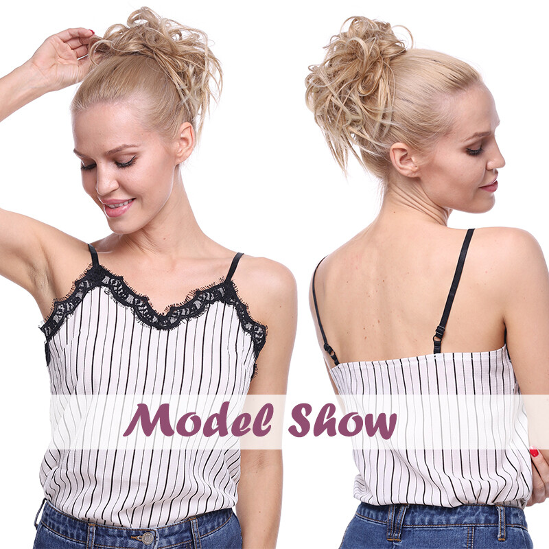 X-LARGE Messy Bun Hair Piece Scrunchie Updo Wrap Hair Extensions Thick as Human