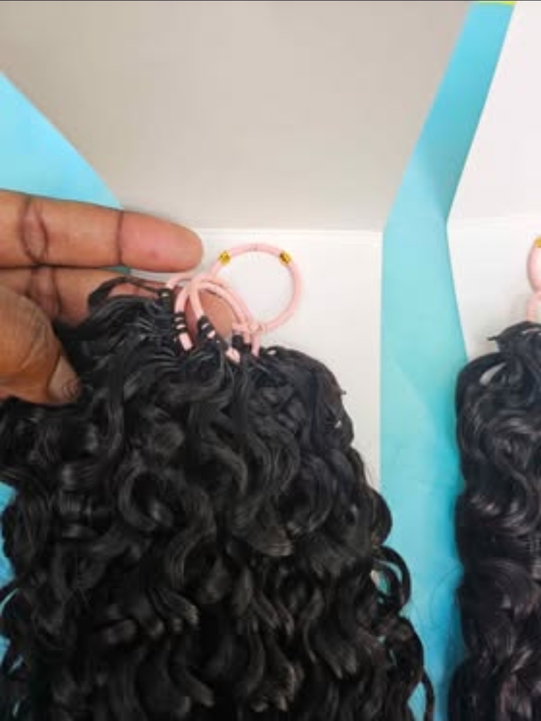 Human Crochet Hair Pre Looped 120g Burmese Curly