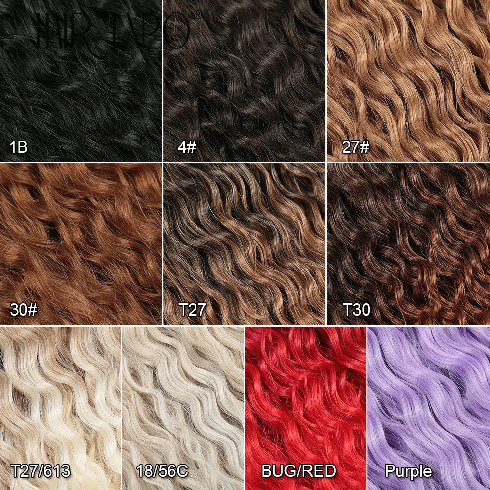 30 Inch Soft Synthetic Ariel Curl Deep Wave Twist Crochet Braids Hair Extensions