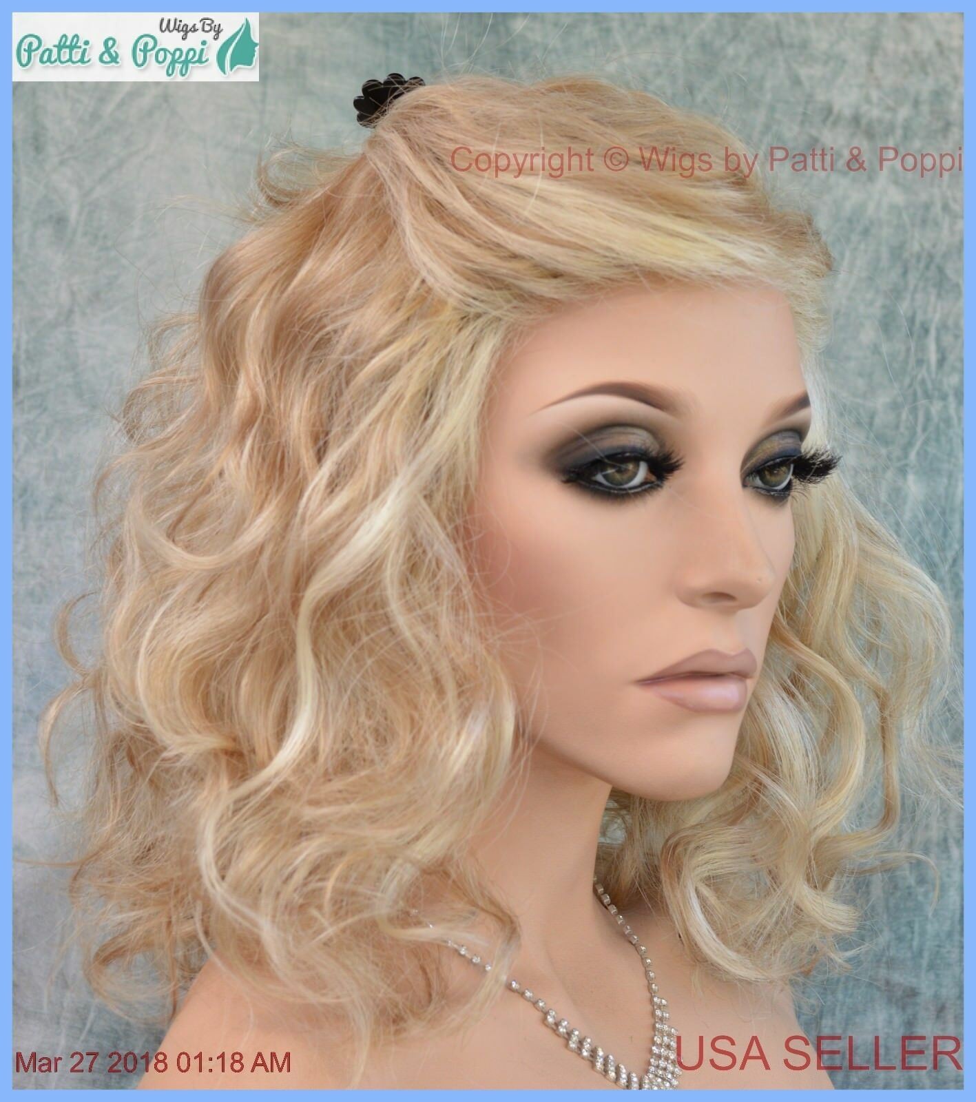 RADIANT BEAUTY GABOR WIG COLOR GL14-22SS SANDY BLOND LACE FRONT MONO PART