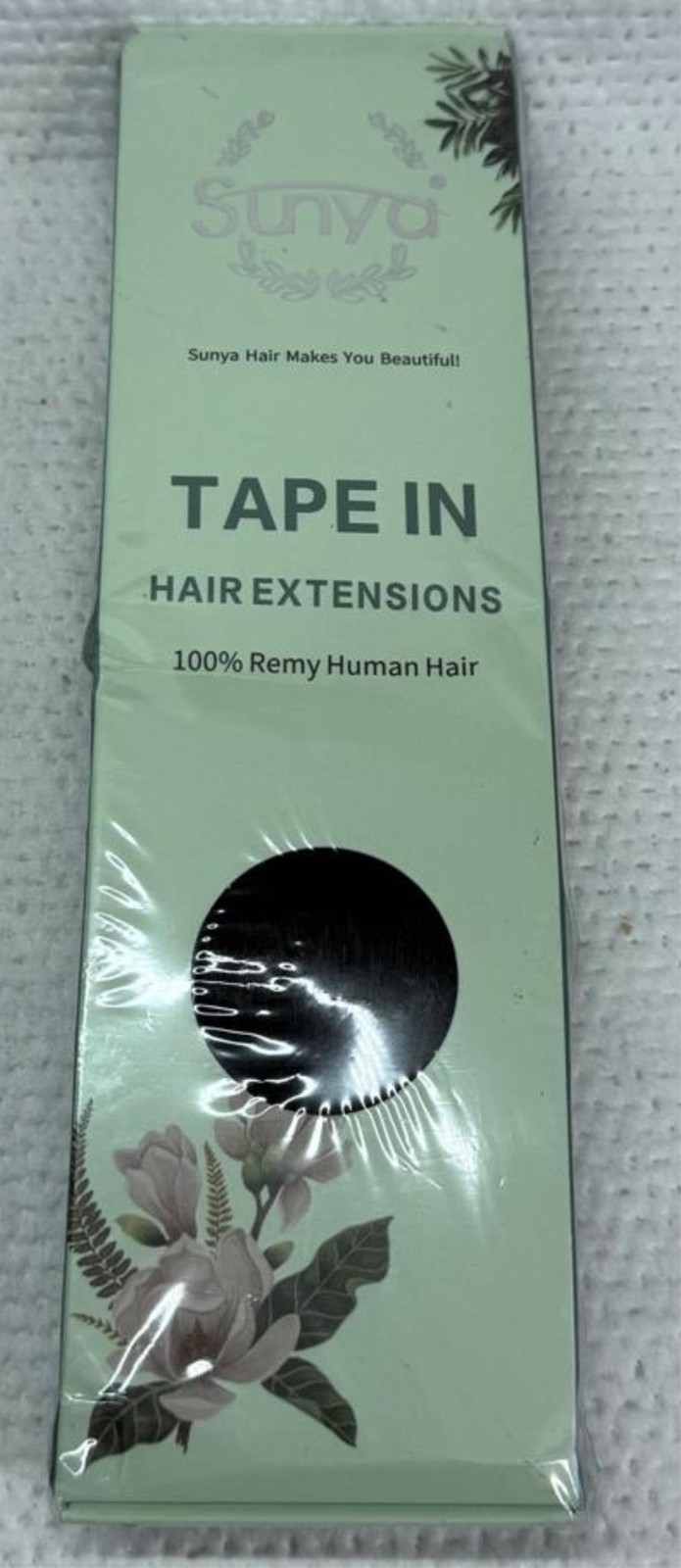 Sunya Tape in Hair Extensions Hair 18 inches Silky Straight Remy Human Hair