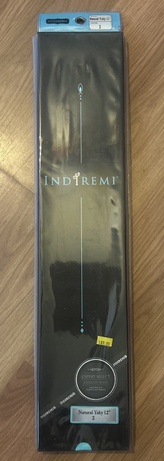 100% Human Hair Extension. Indian Remi. 12”inch. Color #2. 1 Pack For $50