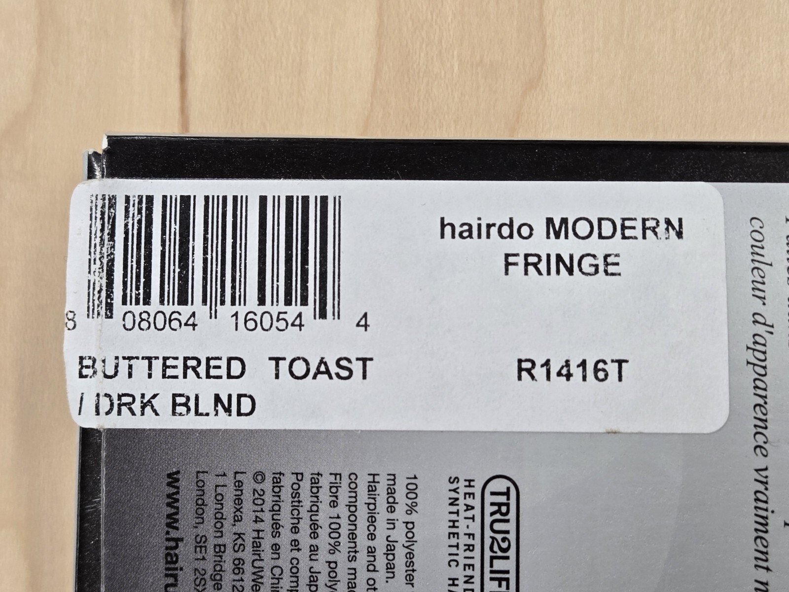 NEW !!! – MODERN FRINGE CLIP IN BANG By hairdo – Buttered Toast / Dark Blonde