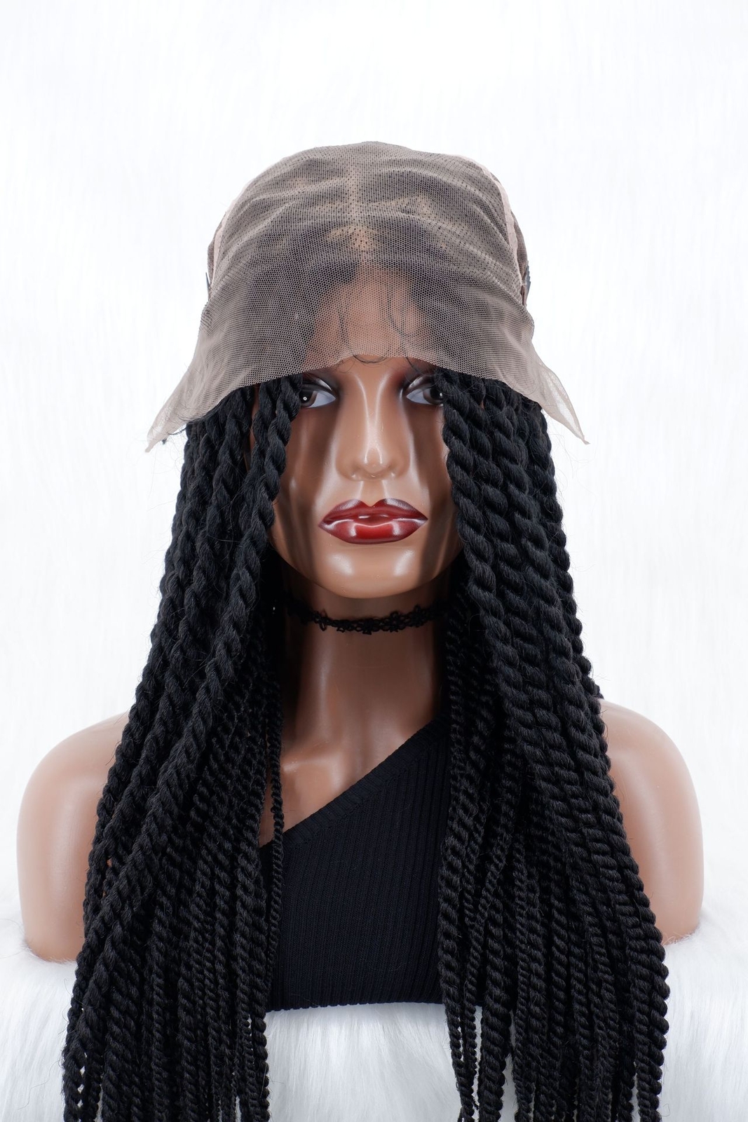Knotless Braided Wig Full Lace Wigs Twist Braided Wig For Black Women Braids Wig