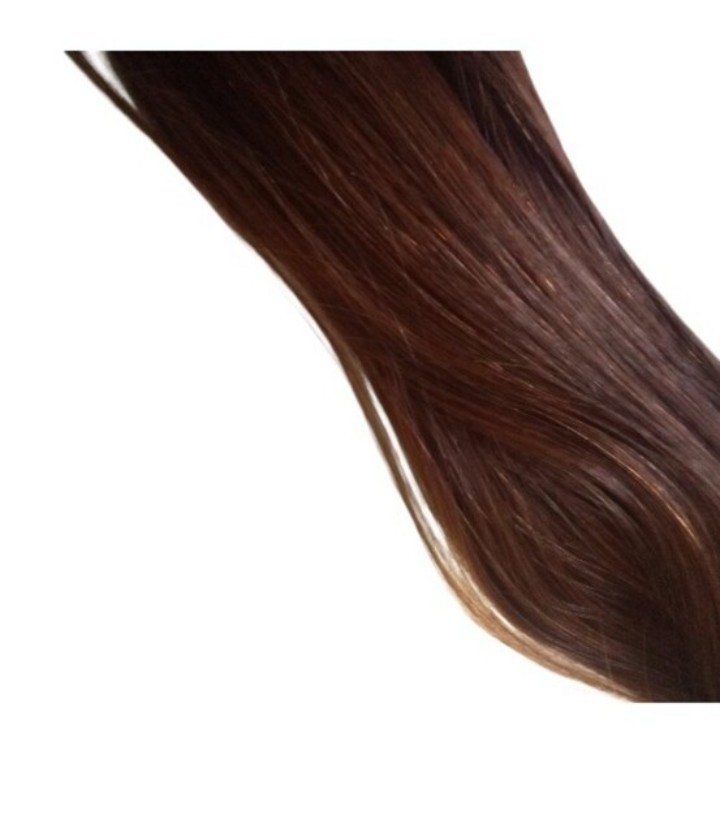 Bellame Silk Seam 55g 22″ Dark Maple Brown Volumizing Weft