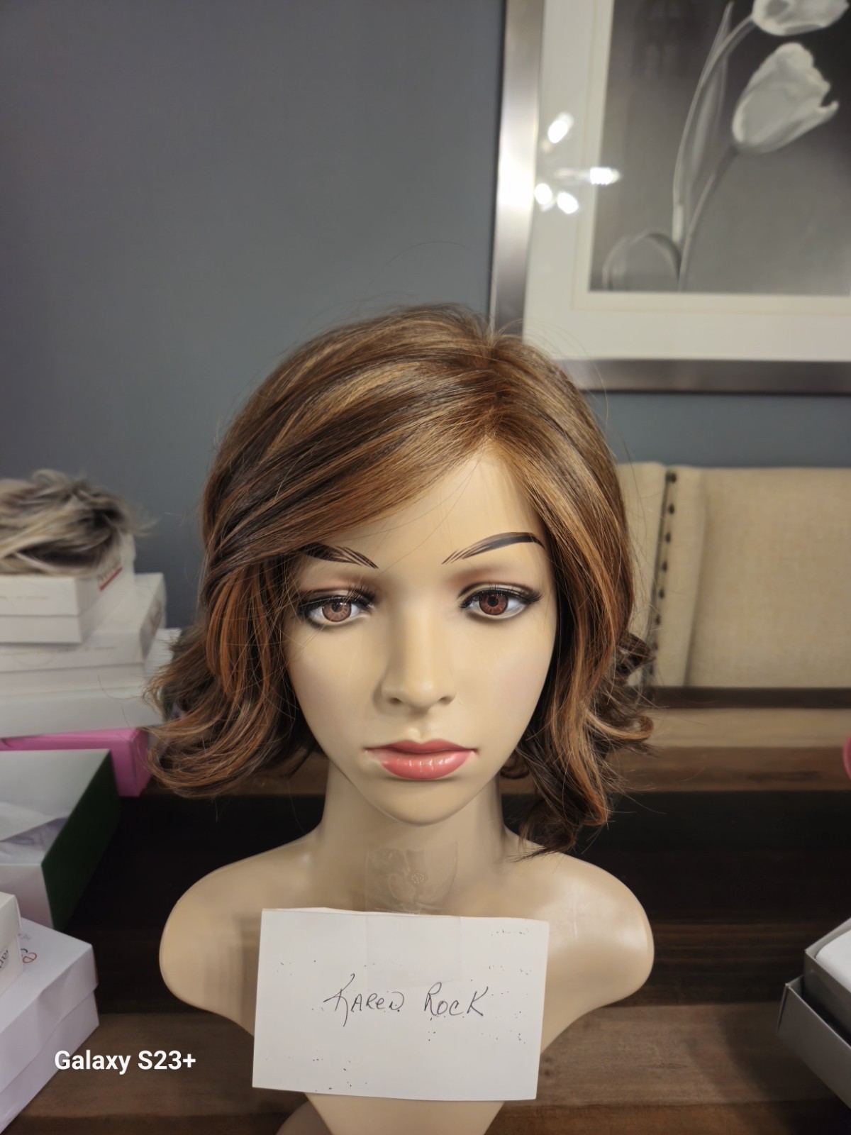 HairUWear Flirt Alert Wavy Wig Ginger Brown Medium Cap MPN 37124