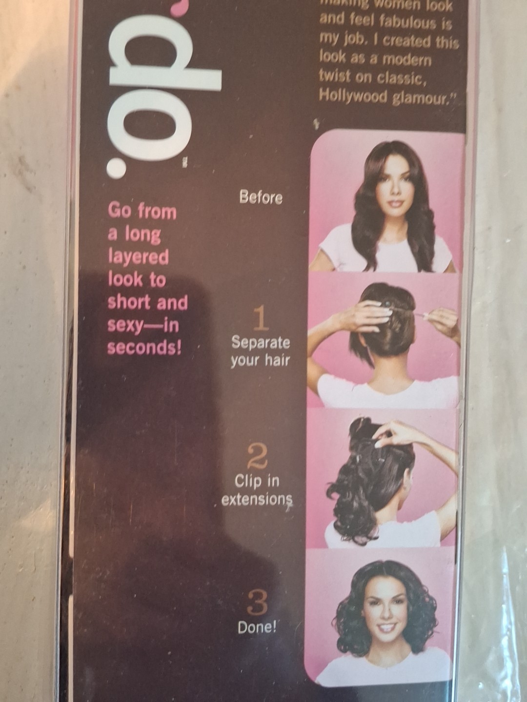 Hair Do Clip On Jessica Simpson Auburn Copper 15″ Wavy Hair Extension Ken Pavès